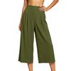Women's High Waist Pleated Wide Leg Pants Loose Fit Casual Trousers