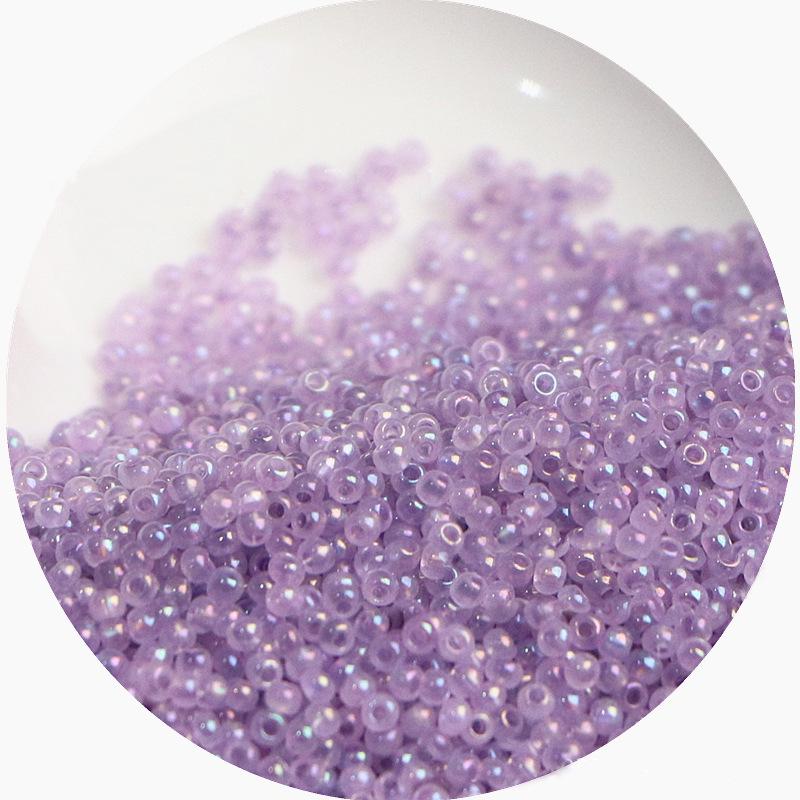 2mm Irisierende Glas-Samenperlen: Cremige Wolke für DIY Schmuck & Armbänder