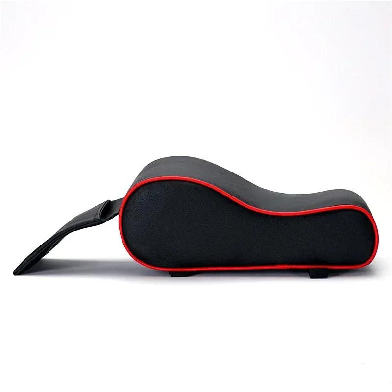 PU Leather Car Armrest Box Pad Cushion Auto Center Console Arm Rest Seat Box Heightening Soft Pad Hand Support with Storage Bags