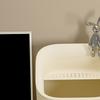 Small Trash Can With Detachable Drain Rack Multi-functional Garbage Bin For Powder Room Home