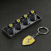 Alloy Car Tire Wheel Valve Caps Cover Metal Keychain Keyring For Ferrari F430 Stradale Roma 488 Spider SF90 LaFerrari Portofino NBA2
