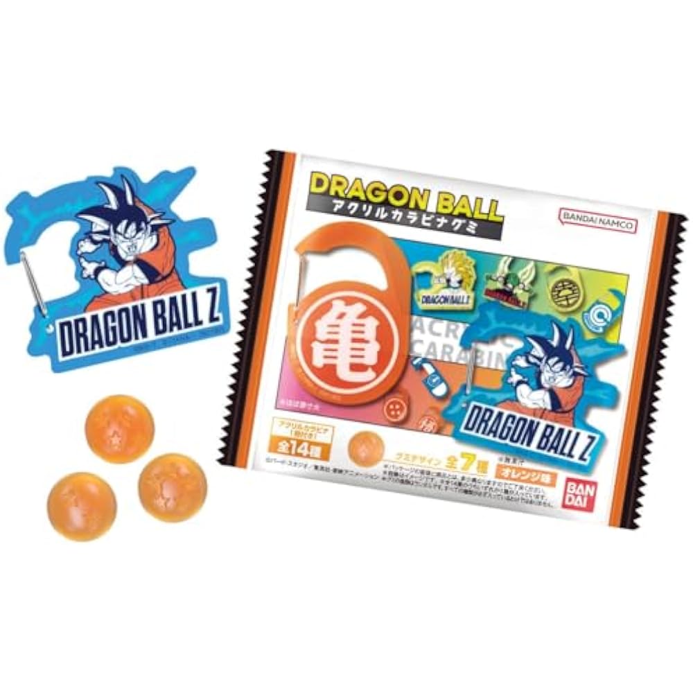 Dragon Ball Acrylic Carabiner Gummy 12 Pack Box (Food Toy)