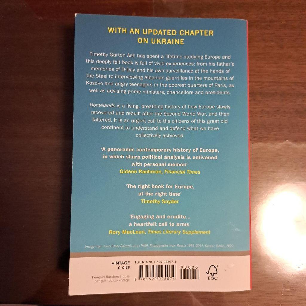 [USED] Homelands: A Personal History of Europe