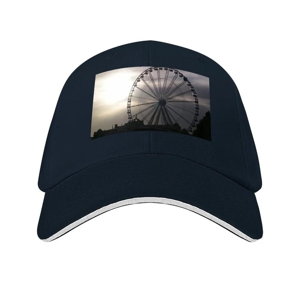 Ferris Wheel In Torquay Devon Baseball Cap Big Size Hat Hat Luxury Brand party Hat Kids Womens Hats Mens