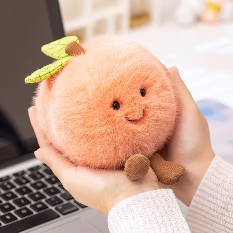 Cartoon Cute Fruit Plush Doll High Quality Peach Pear Tomato Banana Eggplant Plush Toy Home Decoration Gift For Boys And Girls