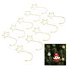 120pcs Star Shaped Christmas Tree Hooks Stainless Steel Decoration Hangers for Easter Halloween Party