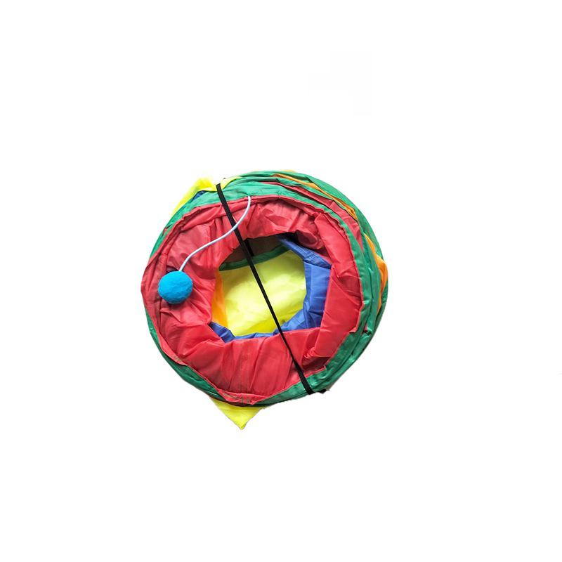 Hot Selling Rainbow Cat Tunnel: Three-Way Self-Play Toy for Boredom Relief and Cozy Cat Bed