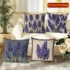 Vintage Traubenhyazinthe Blume Kissenbezüge Muster Kissenbezug Geeignet für Sofa Schlafzimmer Auto Kissenbezug