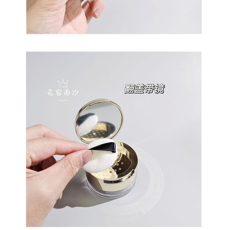 jademonra - Travel Makeup Powder Case with Powder Puff
