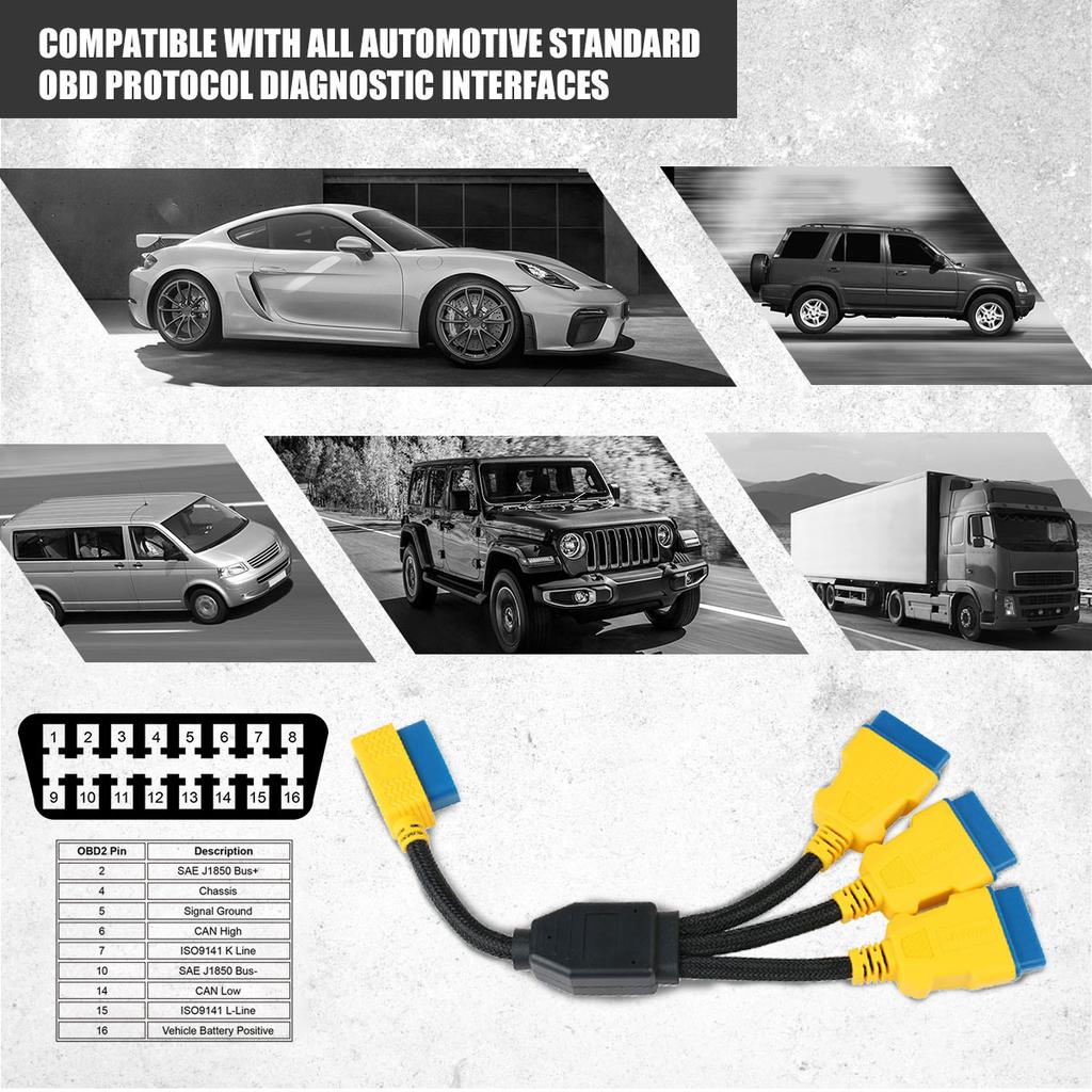 Adattatore Cavo Diagnostico OBD A 12 Pin Per Tesla Model S (2012-2015) – Per Scanner ELM327 E App ScanMyTesla