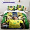 Neymar Jr Pattern Bedding,Quilt Set Quilt Cover Pillowcase Home Birthday Gift(1 * duvet cover + 2 * pillowcase, without core)