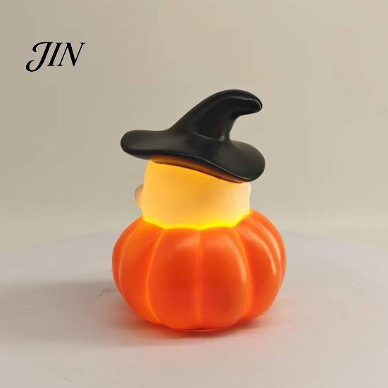 LED Night Light 1/3Pcs Halloween Pumpkin Ghost Light, Spooky Bedside Decorative Lamp, Battery Operated Mini Table for Bedroom Party