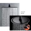 MDNG 10-inch Round Black Rain Shower Head