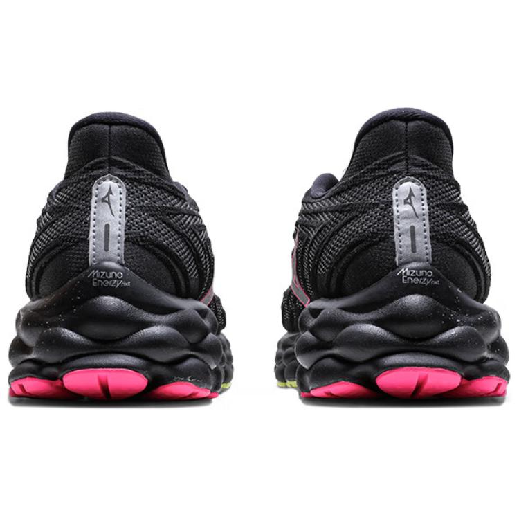 Mizuno Wave Sky 8 Black Silver Pink Tetra Unisex Sneakers J1GC240206