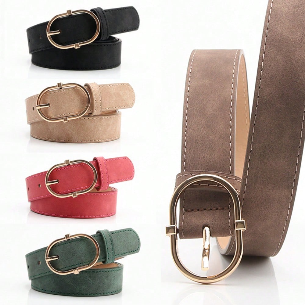 Women's Belt Pin Buckle Soft and Comfortable Jeans Belt Girls Clothing Belt