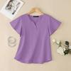 ZANZEA Women Casual V-Neck Loose Summer Short Sleeve Blouse