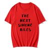 The Next Simone Biles Tshirts Letter Printing Clothes Summer Cotton Short Sleeve Tee-shirt Casual Men/Women Unisex Streetwear