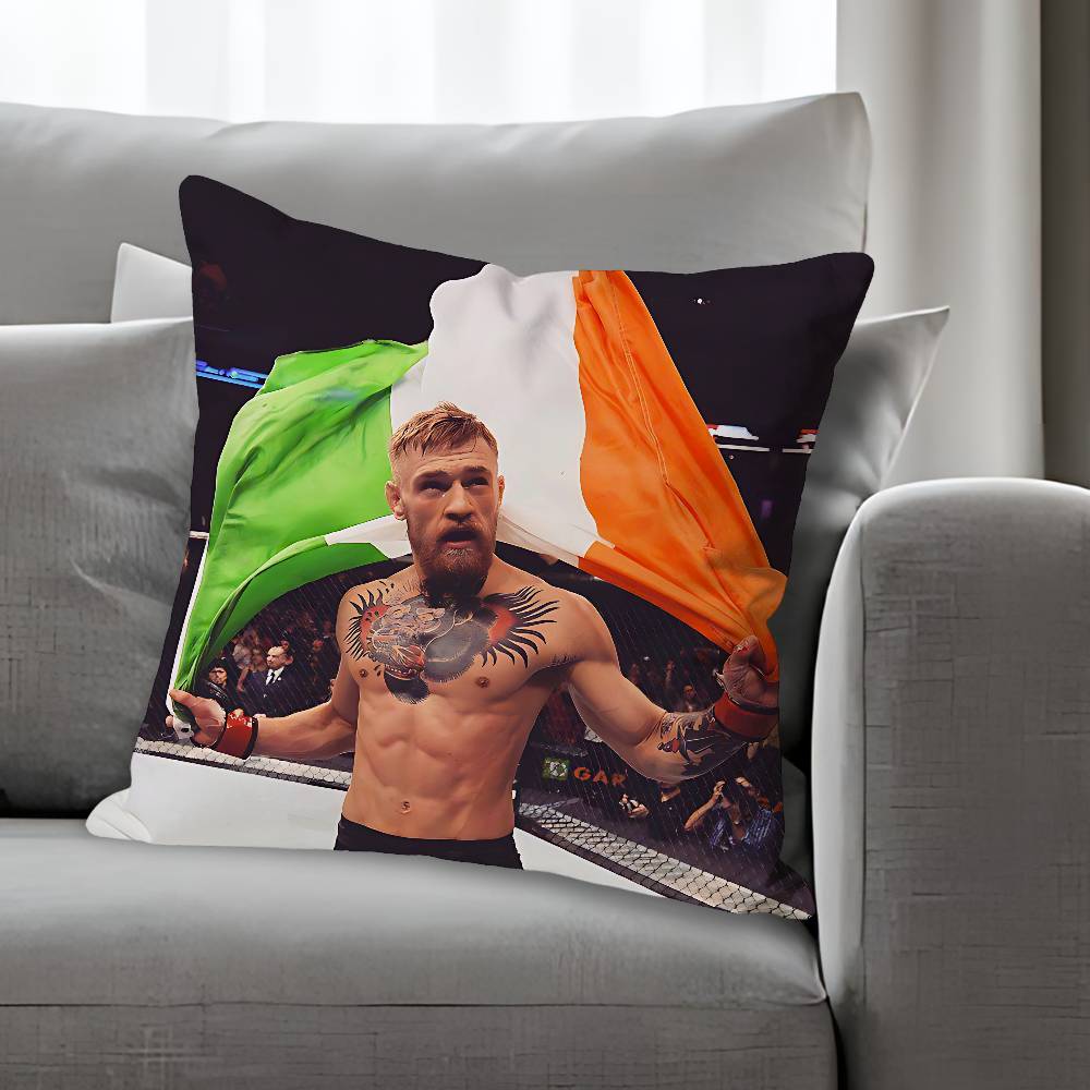 C-Conor M-McGregor Anime Celebrity Merchandise All-Match Printed Pillow Case Sofa Car Office Room Decoration Protector
