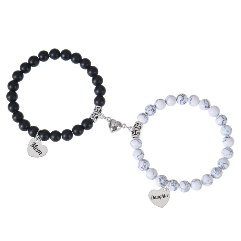 

JYL TS Bracelet Women s Layered Beads Multiplies Elegance & Blessings Mom+Daughter-Bracelet-4 Лляний