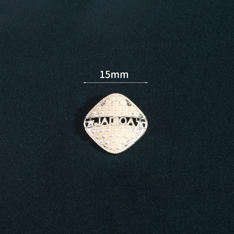 

10 шт. белые жемчужные пуговицы женская одежда куртка свитер высококачественные изысканные пуговицы квадратные круглые маленькие пуговицы аксессуары 4 #[15mm Square]