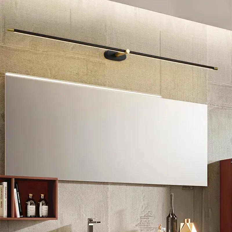 Nordic Slim Wall Sconce Lamp Bathroom Mirror Light