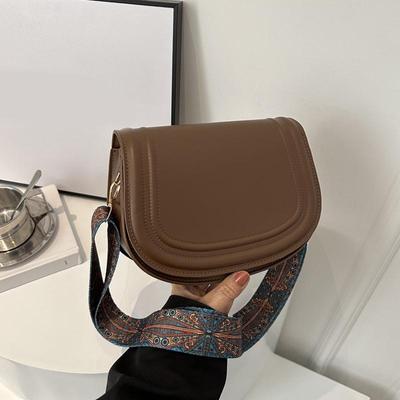 Mode Kleine Flap Bag Designer Breiter Riemen Sattel Schultertaschen Luxus PU Leder Umhängetasche Trend Kleine Telefon Geldbörsen