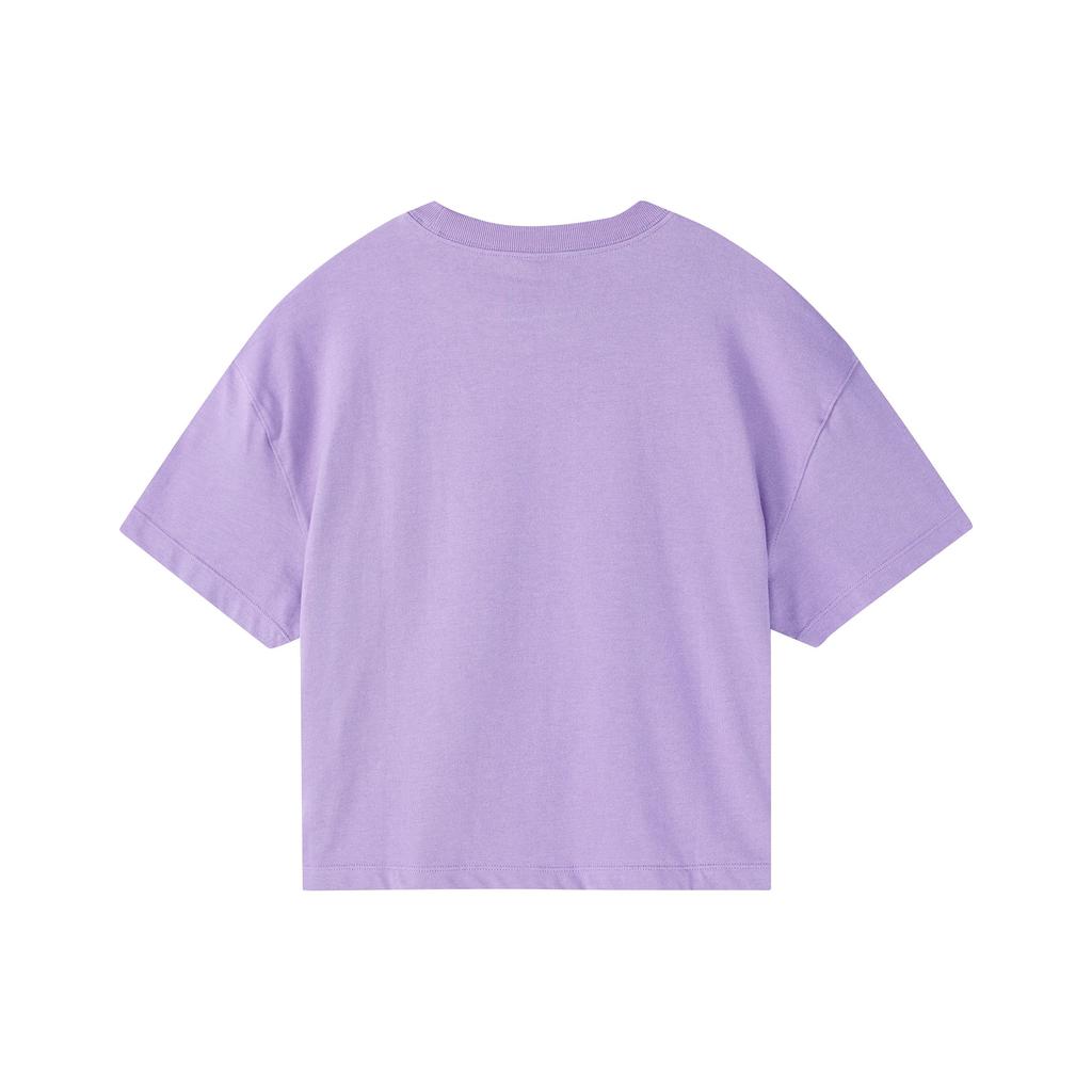 Nike Casual Solid Color Logo Short Sleeve Round Neck T-Shirt Women Tops Purple DA0324-563