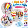 3 Stück Mehrfachhöhlung Heißluftballon Silikonform Schokolade Süßigkeitenform Harz Fondant Polymer Clay