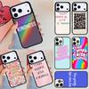 Behandle Menschen mit Freundlichkeit Handyhülle Für Apple iPhone 17 Air 16E 15 14 Plus 13 12 11 Pro Max Mini Funda Hülle
