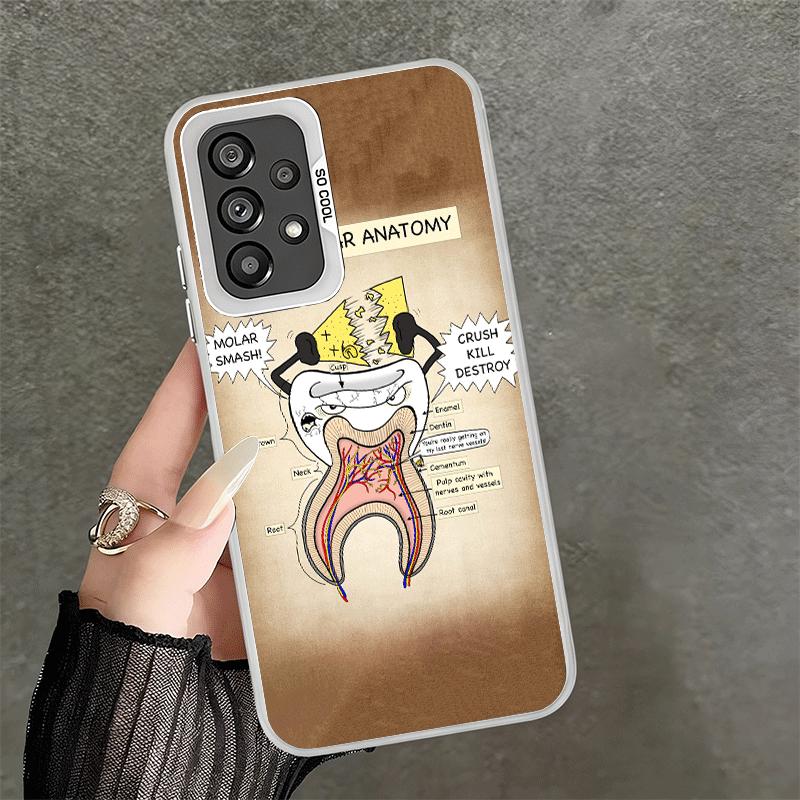 

Tooth Dentist Pattern Shockproof Phone Case for Samsung A17 A16 A15 A14 A37 A57 A36 A56 A26 A35 A55 A25 A34 A54 A24 A13 A23 A33 Samsung A35