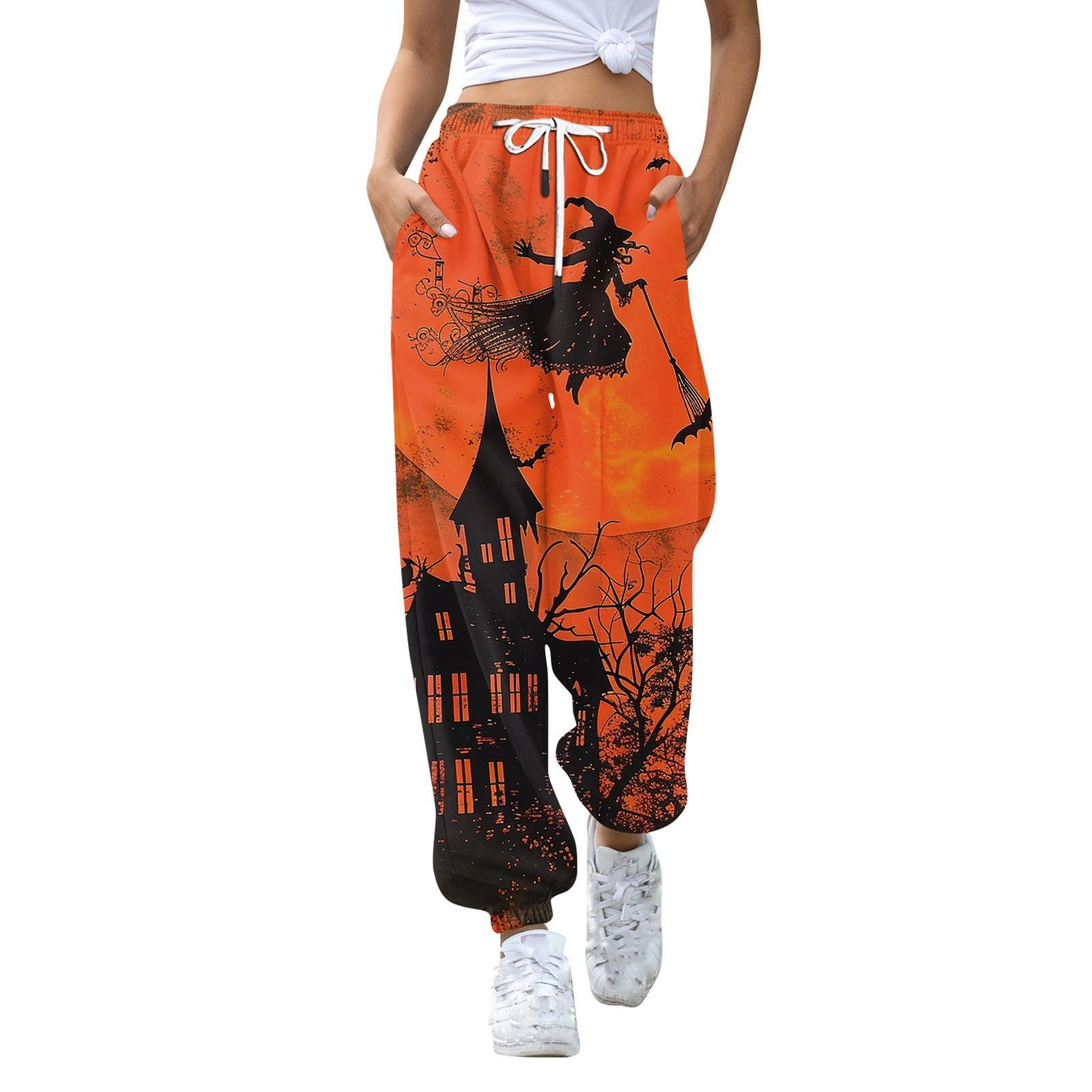 

Женские модные спортивные повседневные спортивные штаны с карманами и шнурком с принтом XXXL имбирный