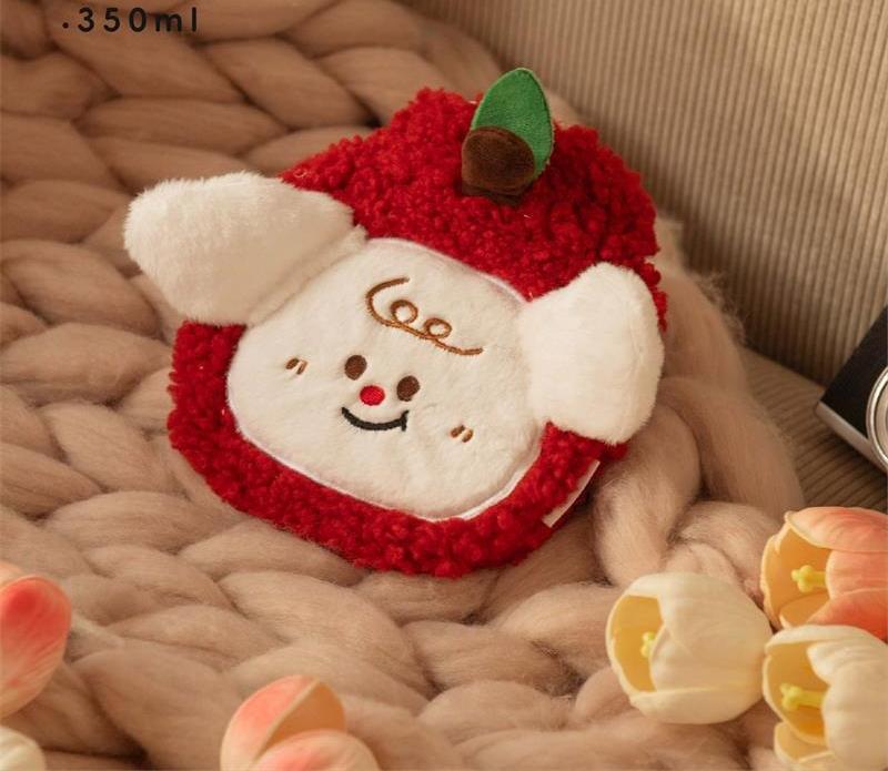 1PC Small Hand Warmer Gift Winter Warm Water Bag Cute Puppy Pattern Hot Water Bag Water Filling Office Warm Water Bag