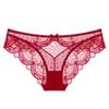 Sexy Underwear Ultra-thin Transparent Lace Oversized Women's Underwear Hip Lifting Low Waist Triangle Panties