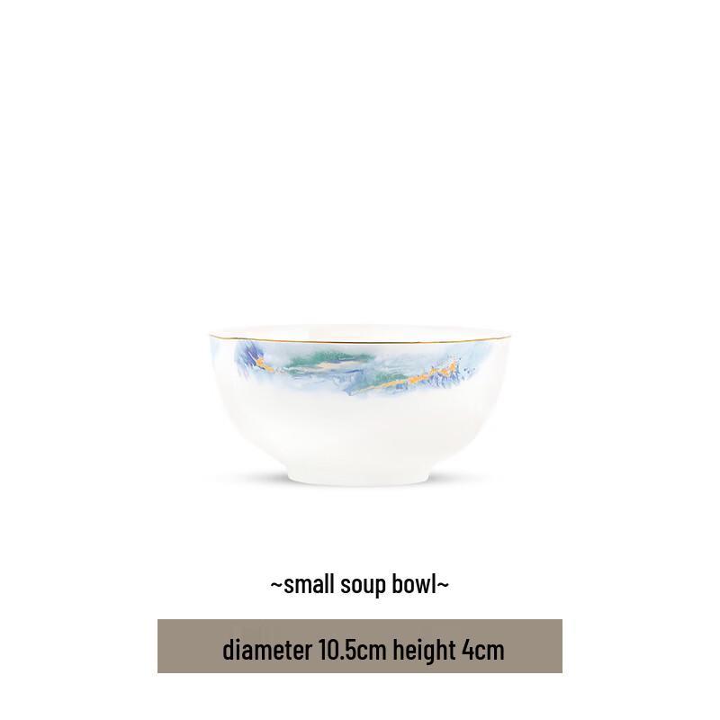 Jinxu Shanhe Ceramic Dinnerware Small Soup Bowl