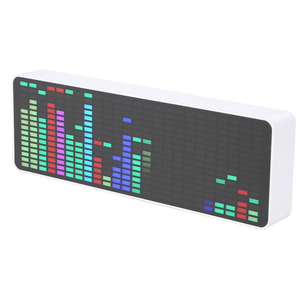 LED Musik Spektrum Display RGB Bunte 1624 Segment Rhythmus Licht Ebene Stimme Sensor Uhr 384 LEDs