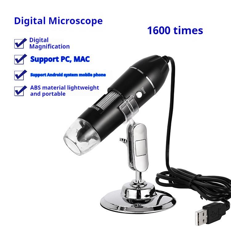 Digital Usb Microscope Three In One 1000X Electron Microscope 1600X Maintenance Magnifying Glass