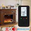 4-in-1 Gas & CO Detector with LCD Display Plug-in Natural Gas Carbon Monoxide Alarm Temperature & Humidity Monitor High Sensitivity