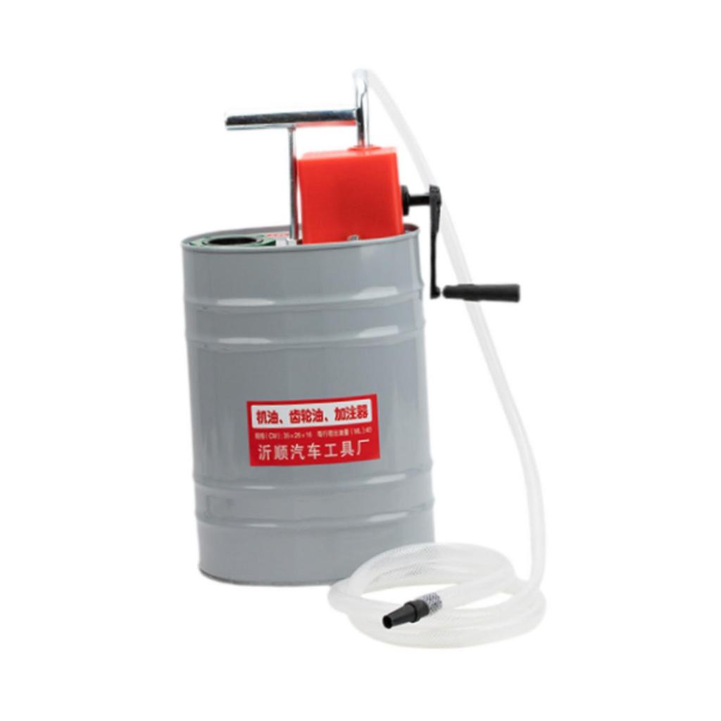 Hand Crank Oil Filling Barrel 10L Gear Dispenser for Automotive Supplies A