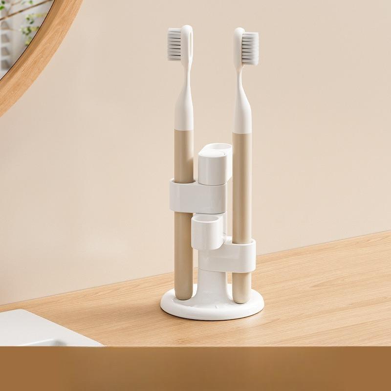 Desktop Divided Rotating Toothbrush Holder