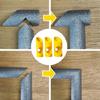 3Pcs Foam Pipe Insulation Cutting Guide Foam Pipe Cutter Tool Three Tube Insulation Cutting Fixture Insulation Cutting