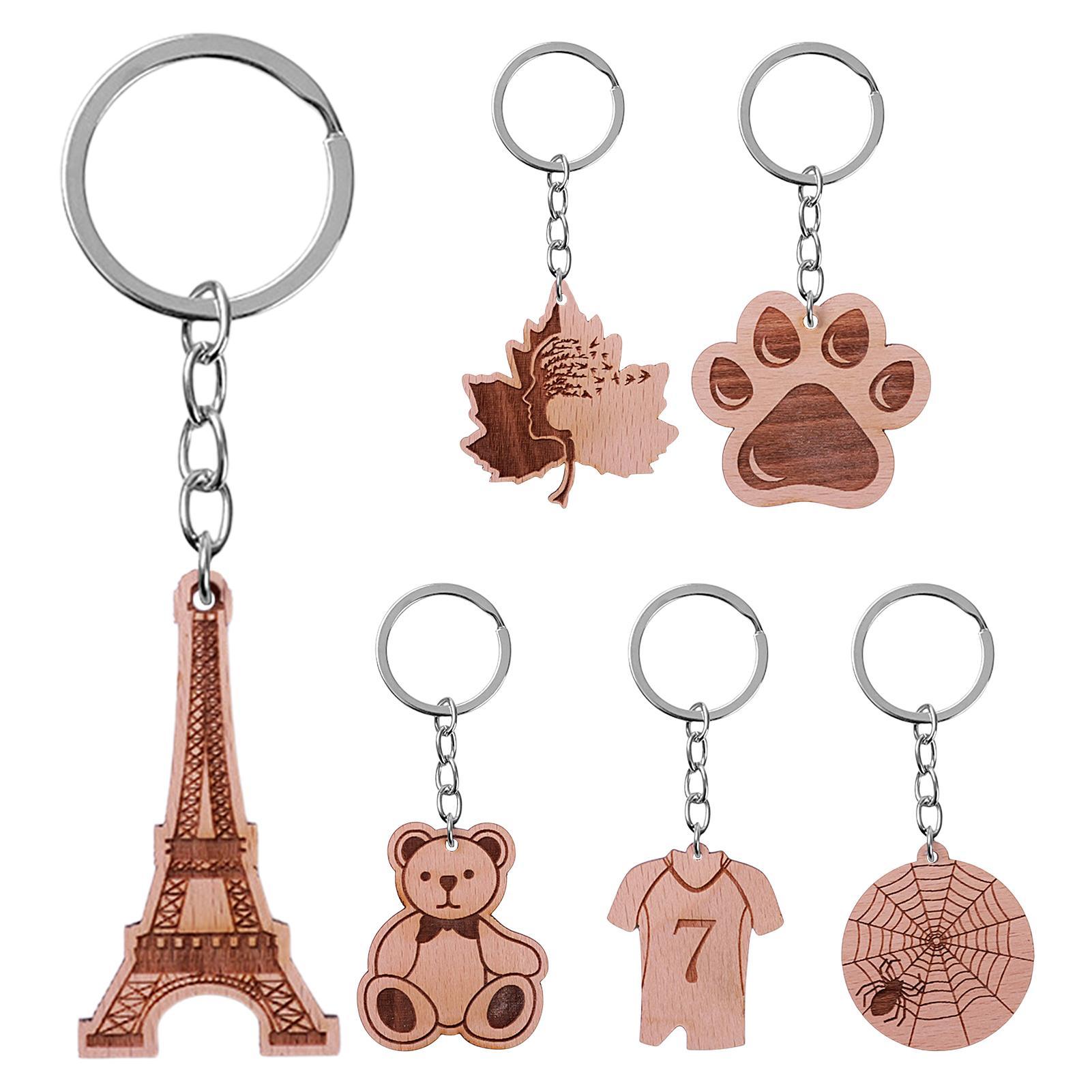 

Симпатичный деревянный брелок | Медвежьи животные Брелок Брелок Сумочка Кулон | Брелок Забавный мультяшный ключ от животных