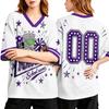 Damen Freizeit V-Ausschnitt Print Top für den Alltag