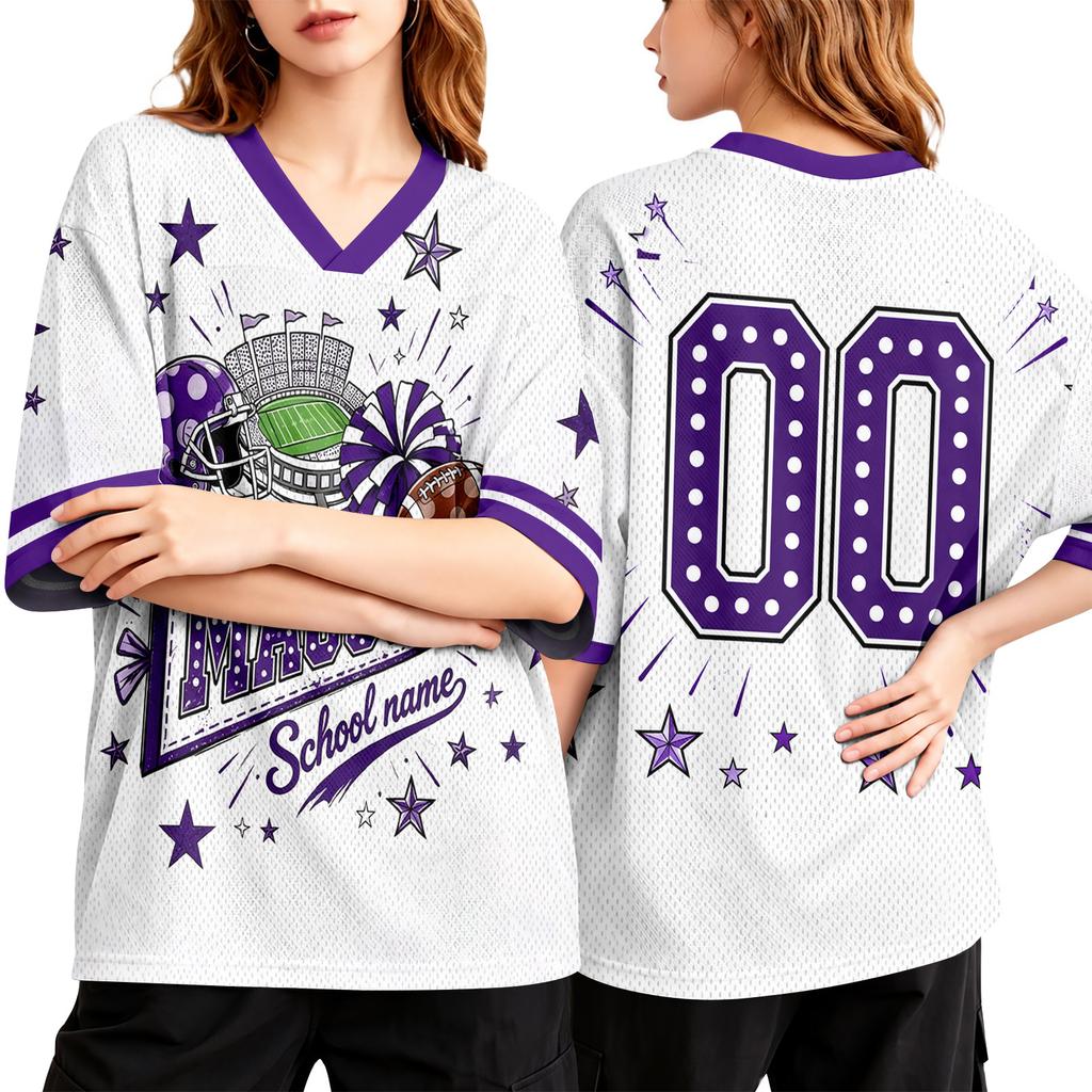 Damen Freizeit V-Ausschnitt Print Top für den Alltag