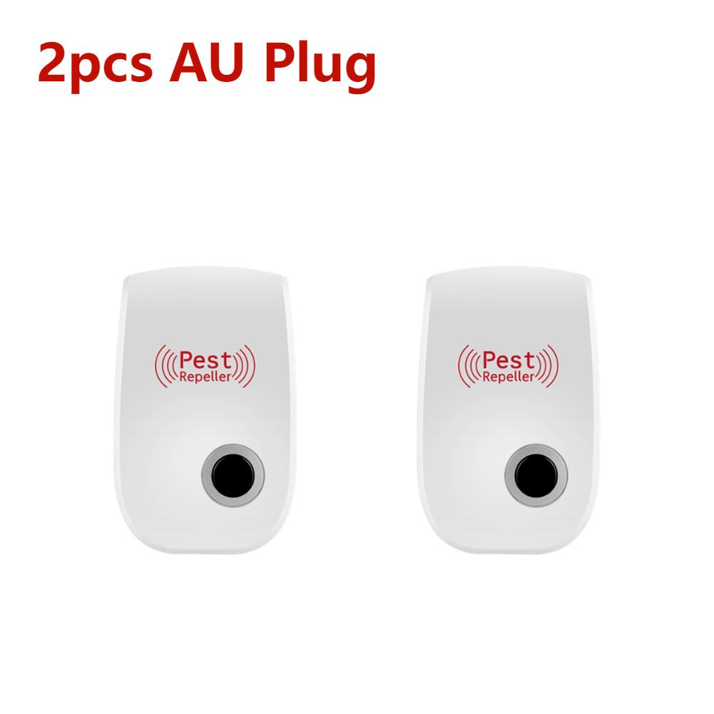 2Pcs Pest Reject Ultrasound Mouse Cockroach Repeller Device Insect Rats Spiders Mosquito Killer Pest Control Household Pest