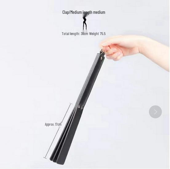 Leather Erotic Ruler Whip for SM Training - Genuine Leather Spanking Tool for Intimate Play