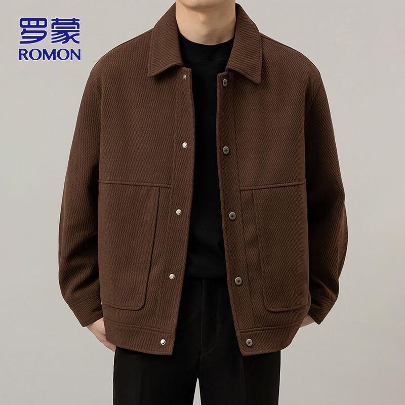 ROMON Men's Autumn/Winter Casual Lapel Jacket