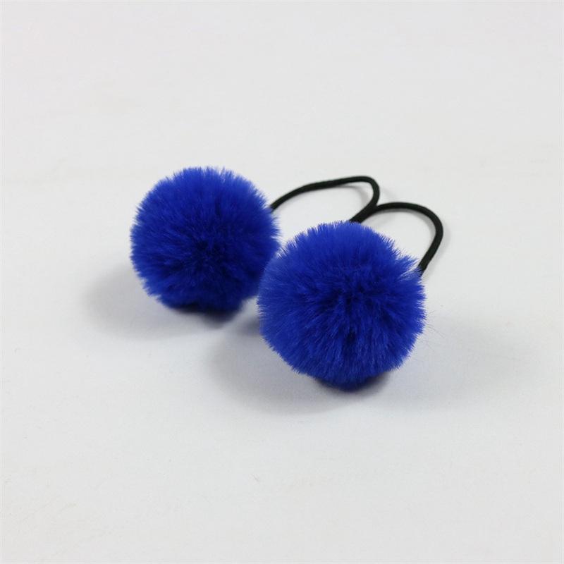 Topknot Hair Cartoon Imitation Rex Children's Adult Pompons Hair Band Accessories Ball Headdress Rabbit Small Hair