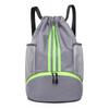 Casual Striped Sports Gym Bag Contrasting Basketball Storage Drawstring Bag Outdoor Travel Simple Duffage Bag
