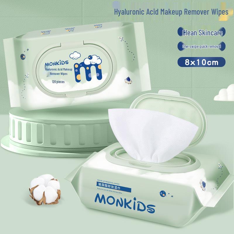 Mengbei Deep Cleansing Pure Cotton Makeup Remover Wipes – 120 Non-Irritating Wet Cotton Pads