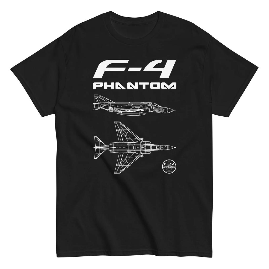 F-4 Phantom II Classical American Fighter Jet Clean Design T-Shirt Men's T-Shirt Short Sleeve Shirt Men Women Summer